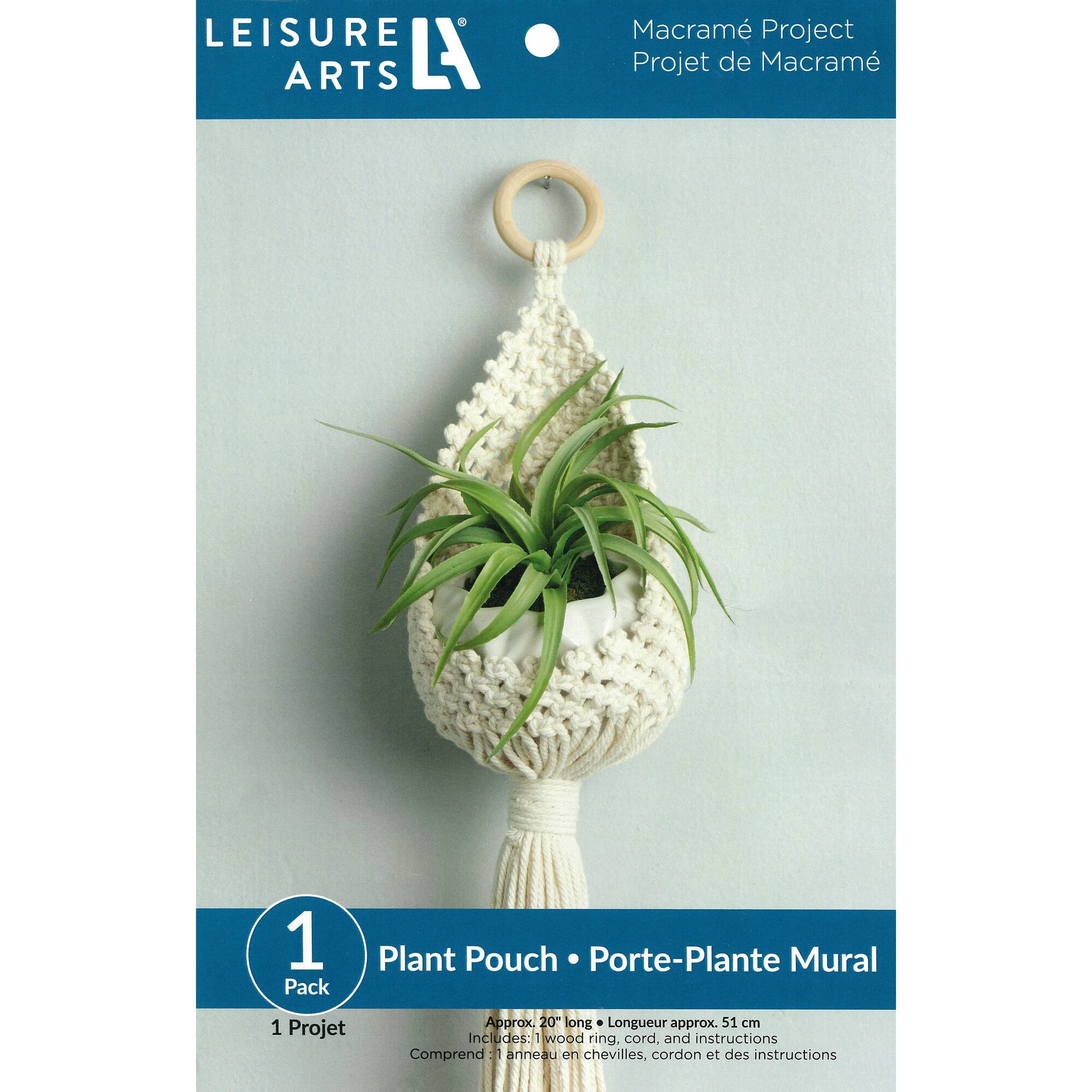 Leisure Arts® Plant Pouch Macramé Kit
